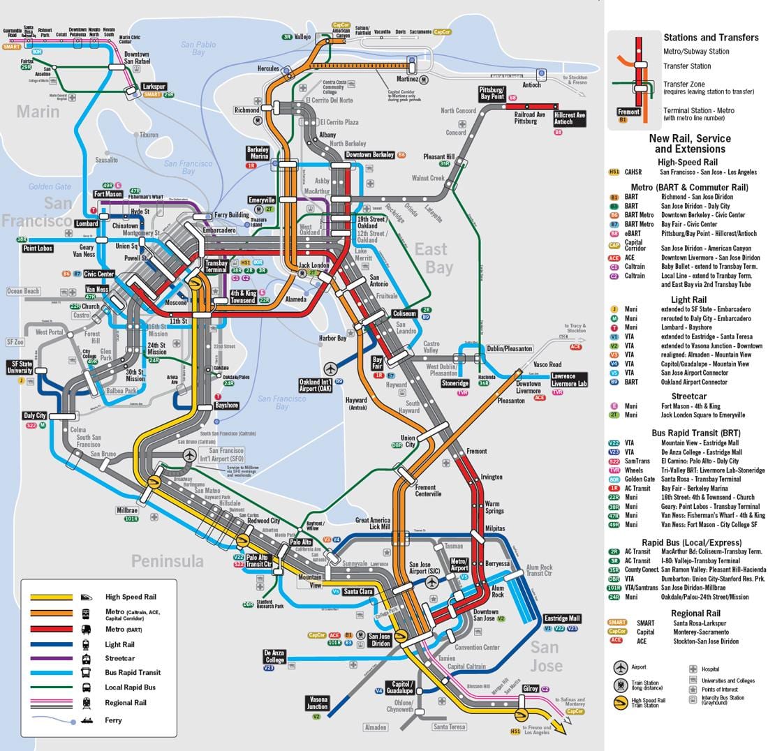 Mapa da baía área de tren
