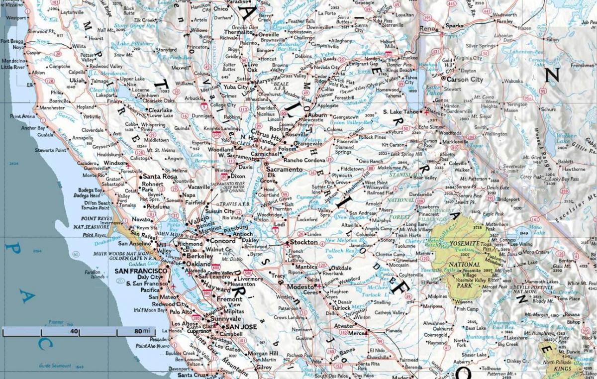 Mapa do norte de San Francisco