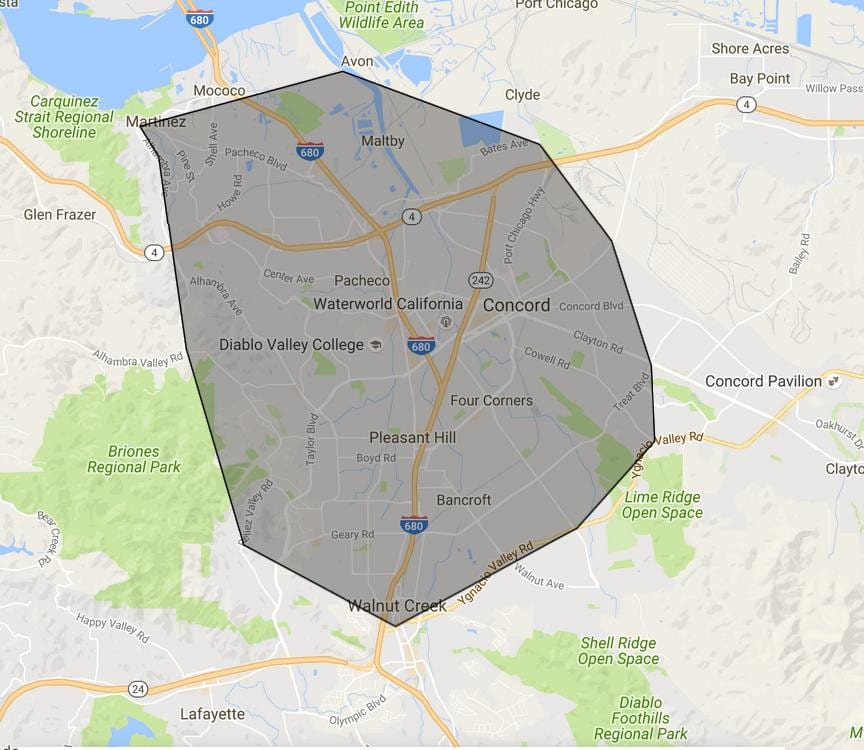 Mapa de comprobar, por favor área da baía