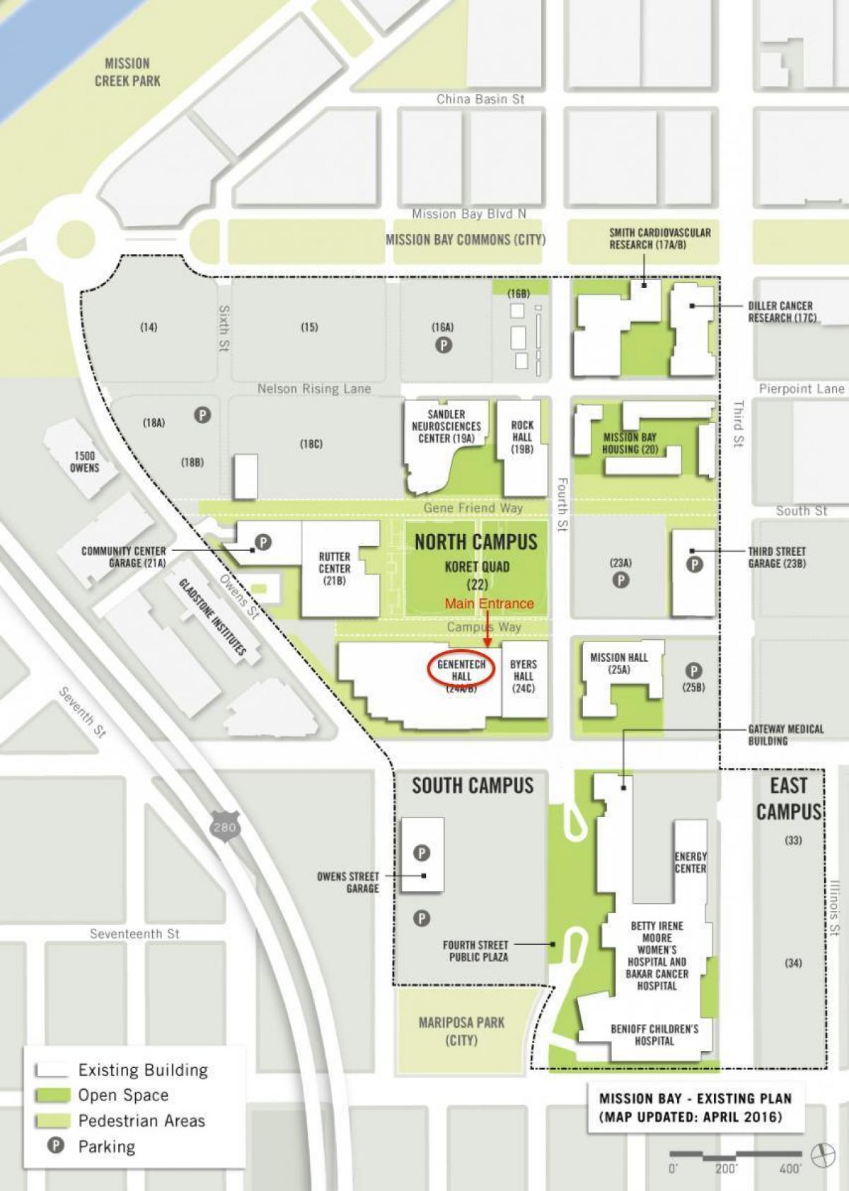 genentech sur de San Francisco campus mapa