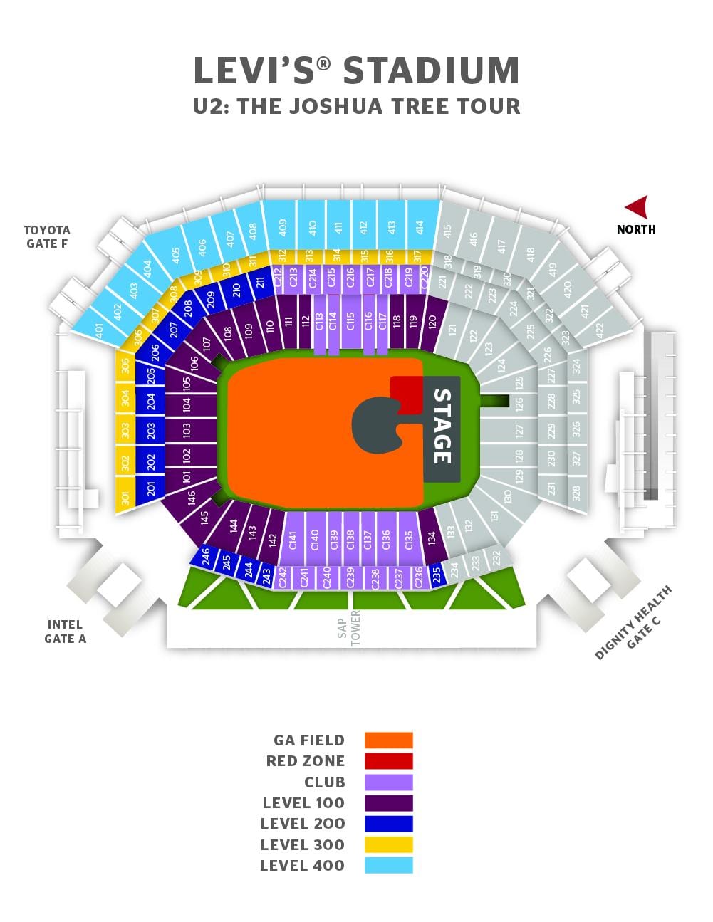 levi ' s estadio suite mapa