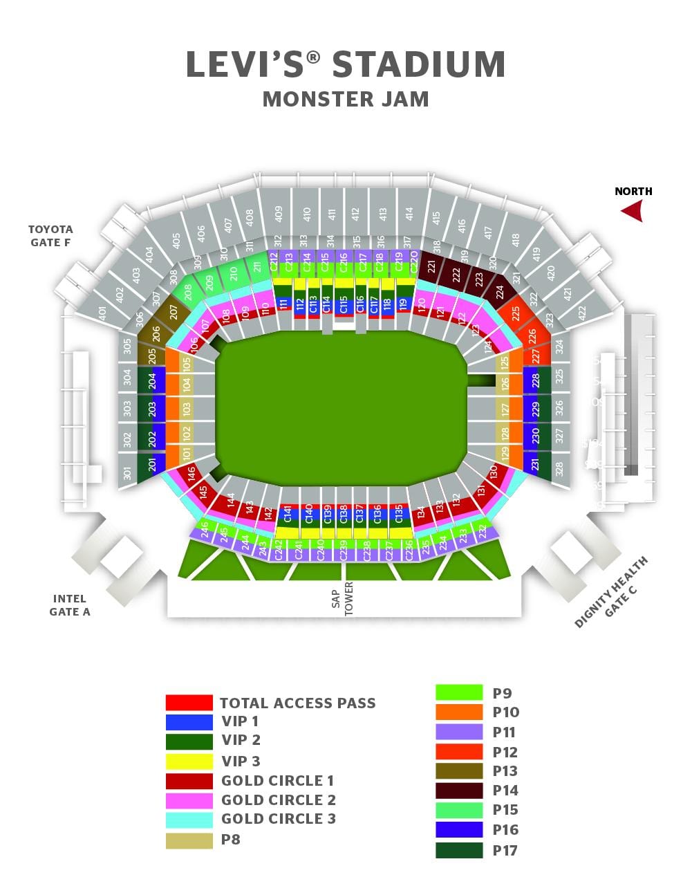 Mapa de levi ' s estadio porta