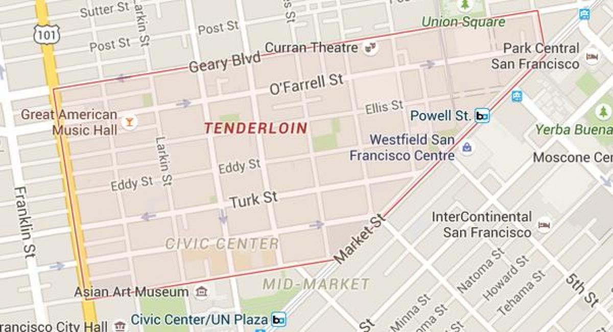 o lombo de San Francisco mapa