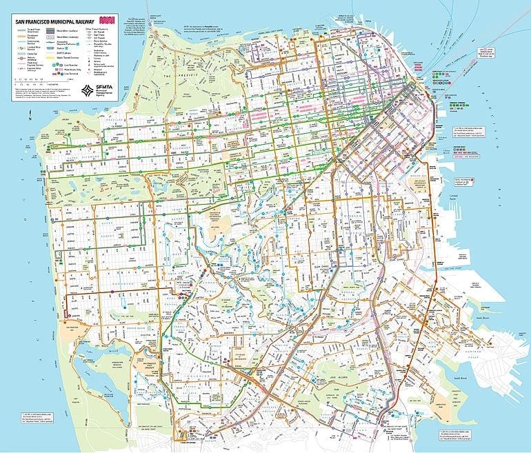 muni rutas de autobuses mapa