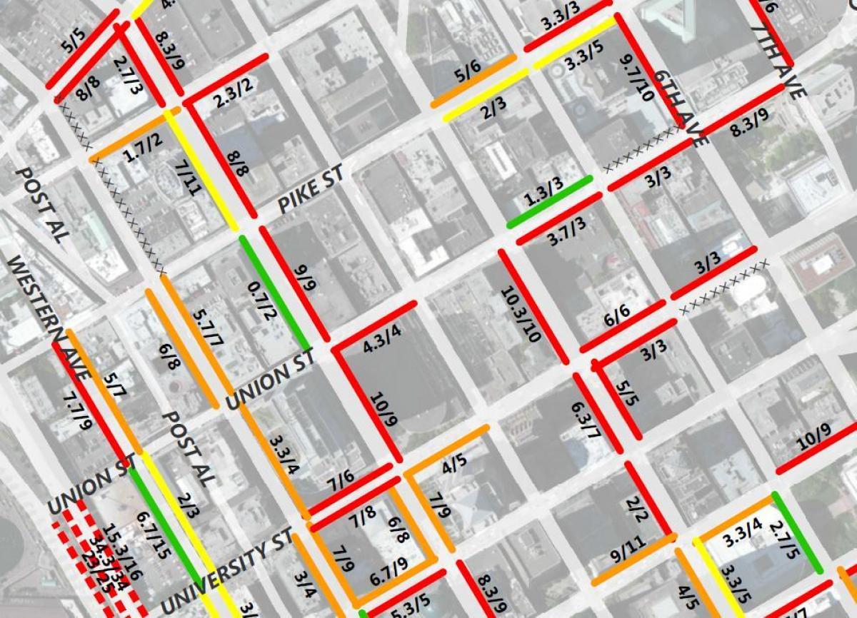 Mapa de San Francisco 2 hora de aparcamento