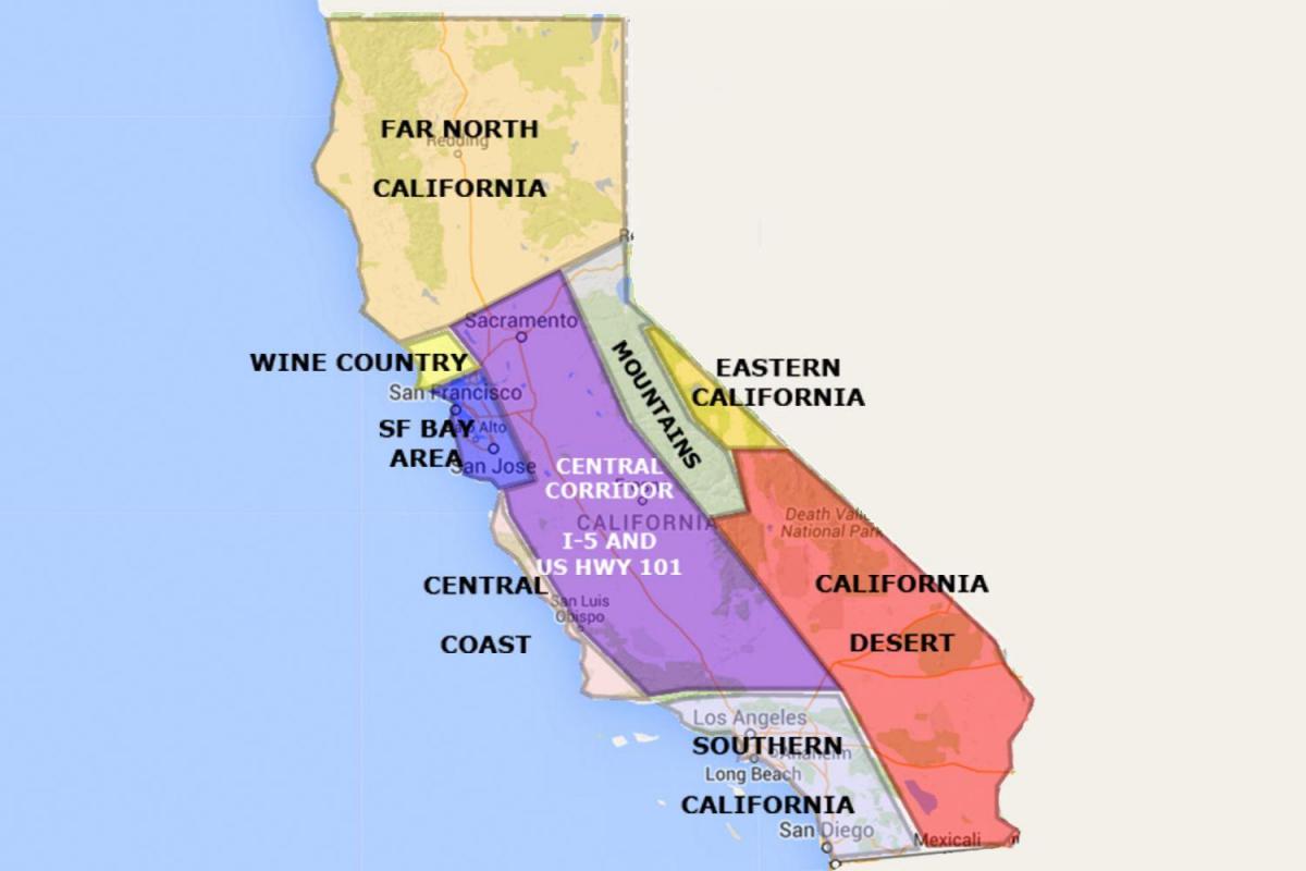 San Francisco california en mapa