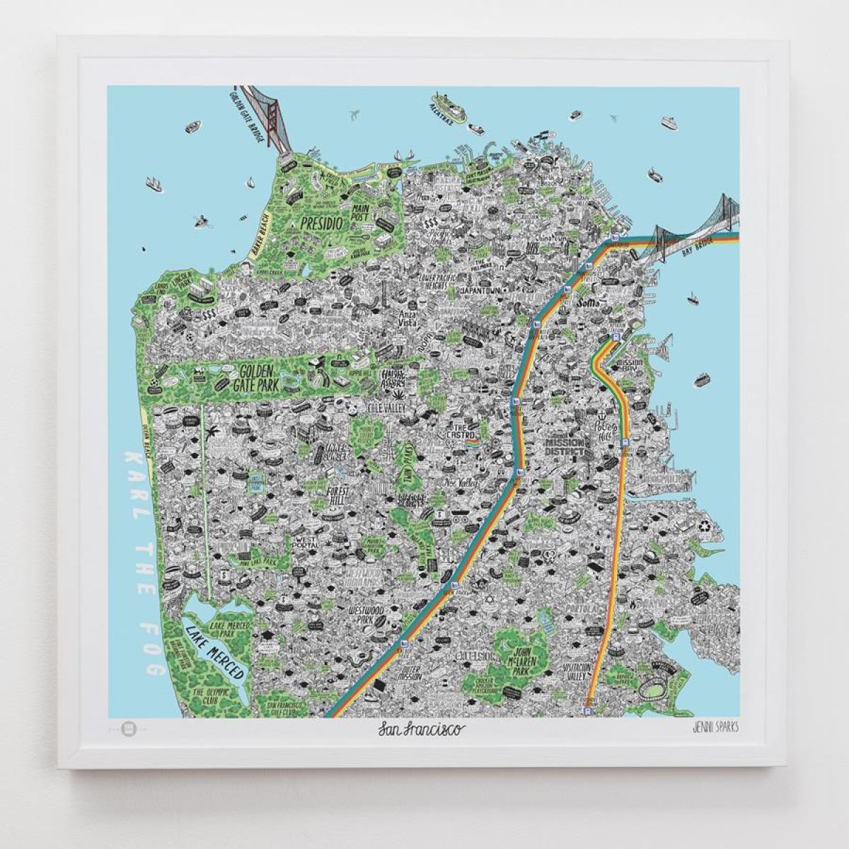 Mapa de San Francisco de arte