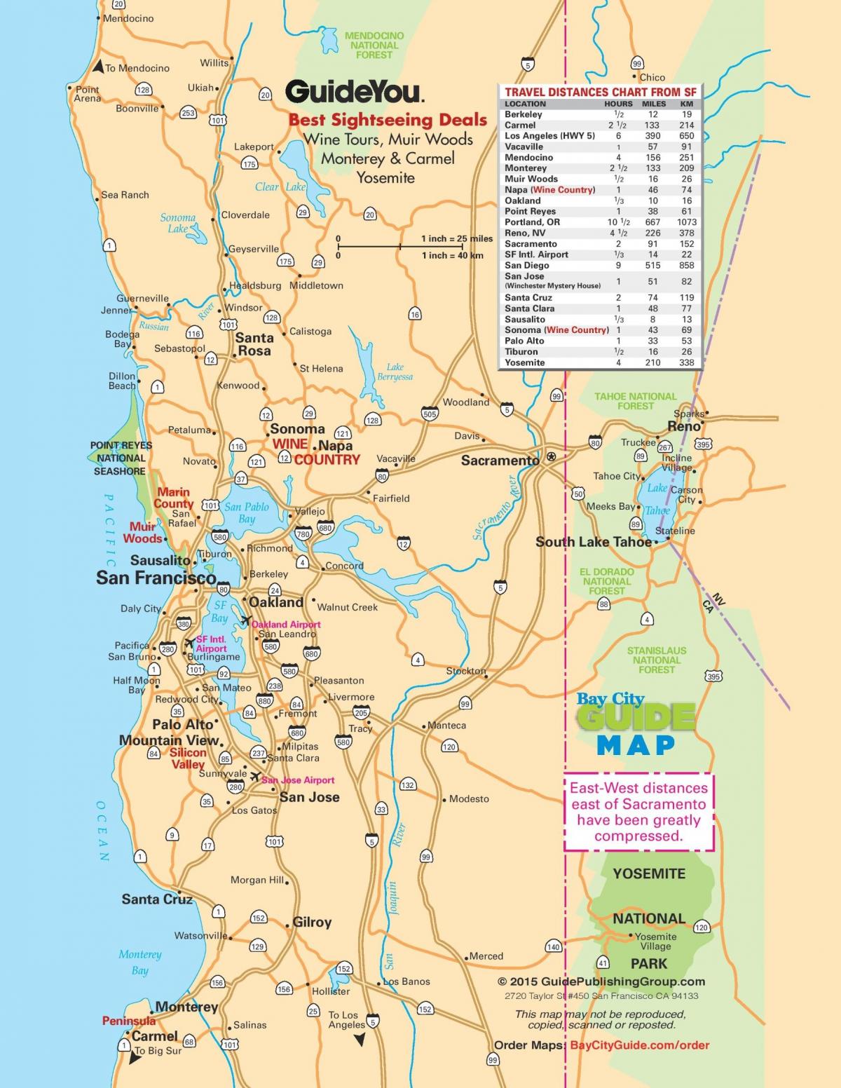 Mapa de San Francisco estrada