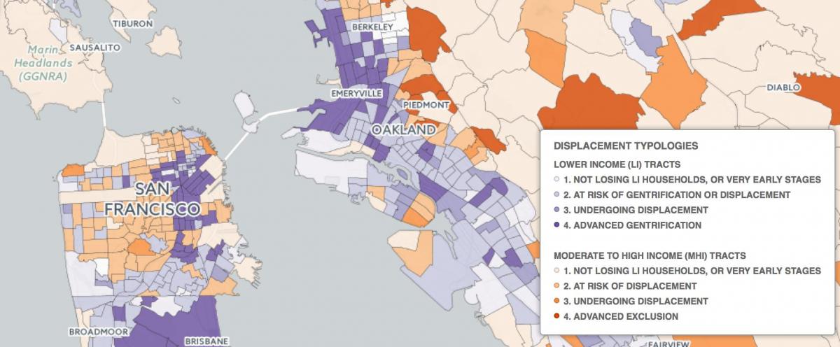 Mapa de San Francisco gentrification