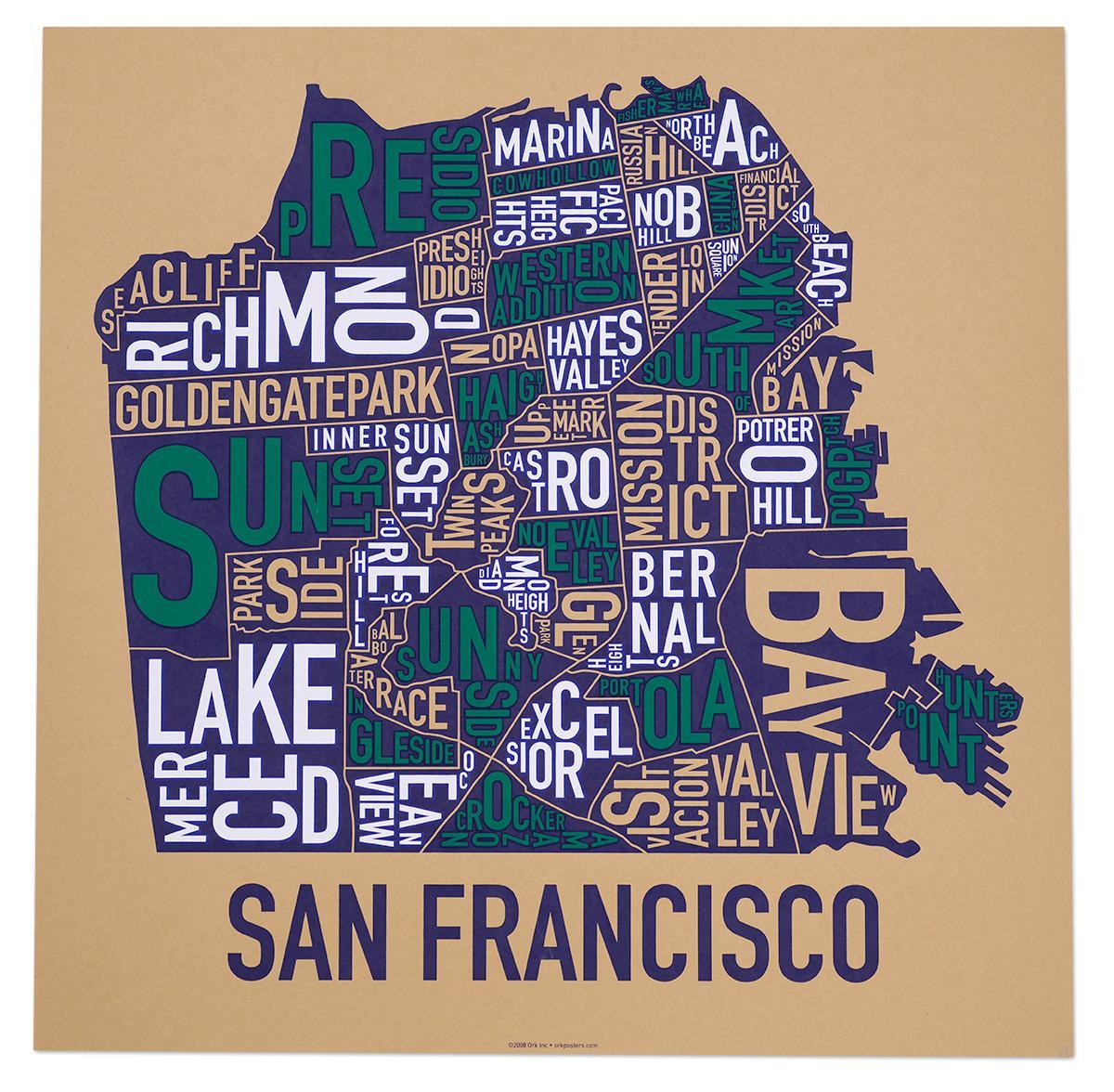 San Francisco barrio mapa cartel