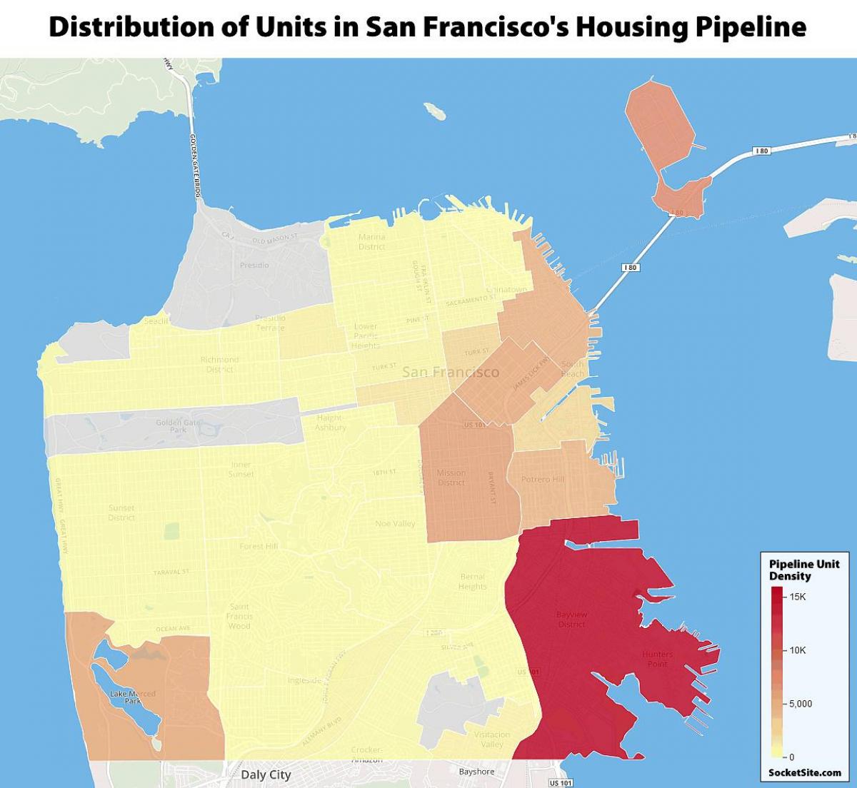 San Francisco de vivenda pública mapa