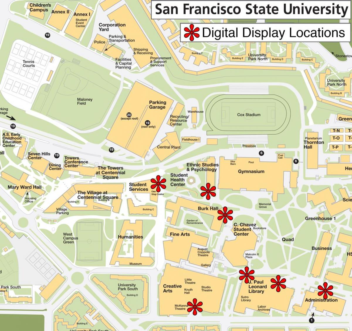 San Francisco estado universidade mapa