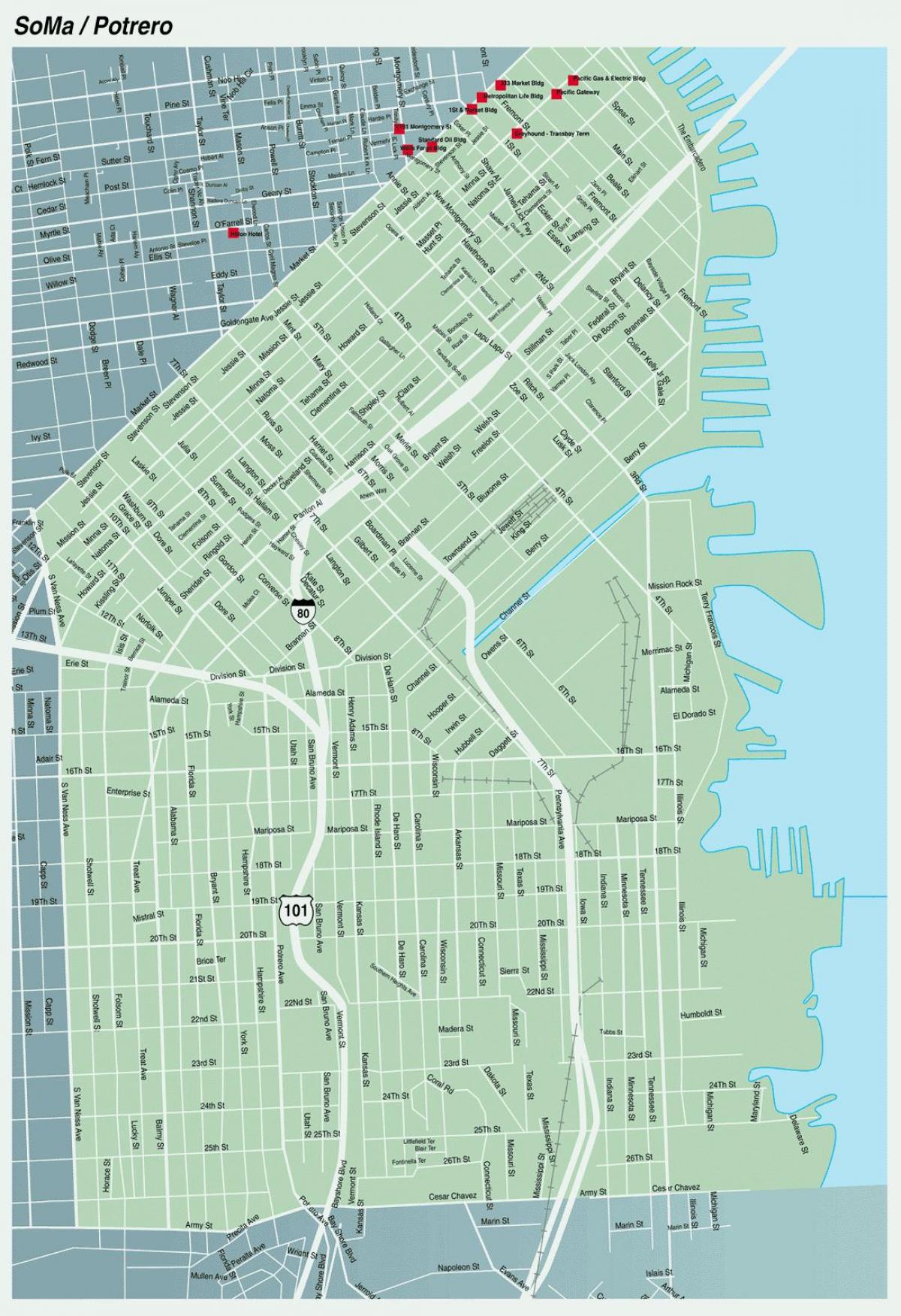 mapa de soma San Francisco