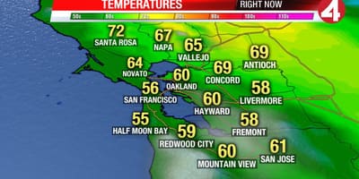 Mapa da baía área de temperatura