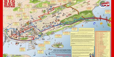 San Francisco hop on hop off autobús mapa