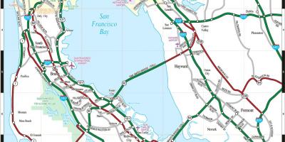 Mapa da baía de San Francisco