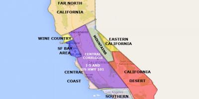 Mapa de california norte de San Francisco