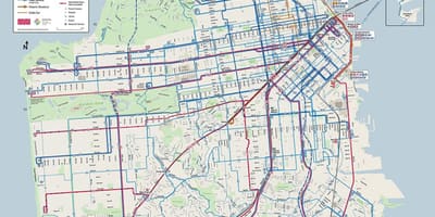 Muni mapa San Francisco ca