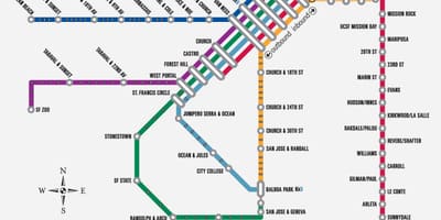 Muni metro mapa