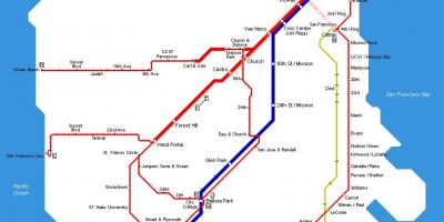 Mapa de muni tranvía