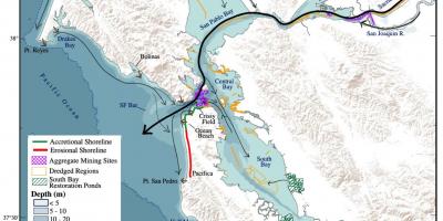 Mapa de San Francisco bay profundidade