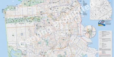 Mapa de San Francisco en bicicleta