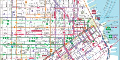 San Francisco de transporte público mapa