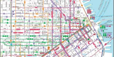 San Francisco de transporte público mapa