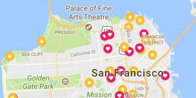 Mapa de San Francisco distrito financeiro