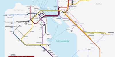 San Fran metro mapa
