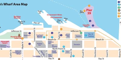 Mapa de San Francisco peirao