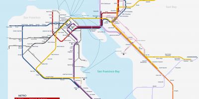 San Francisco metro sistema mapa