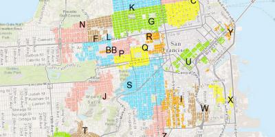 San Francisco zonas de aparcamento mapa