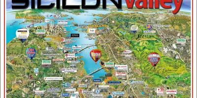 Silicon valley área mapa