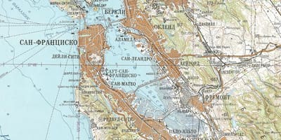 Mapa da unión soviética San Francisco
