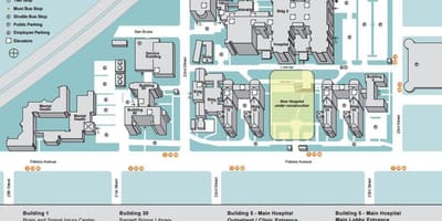 Mapa de ucSF centro médico